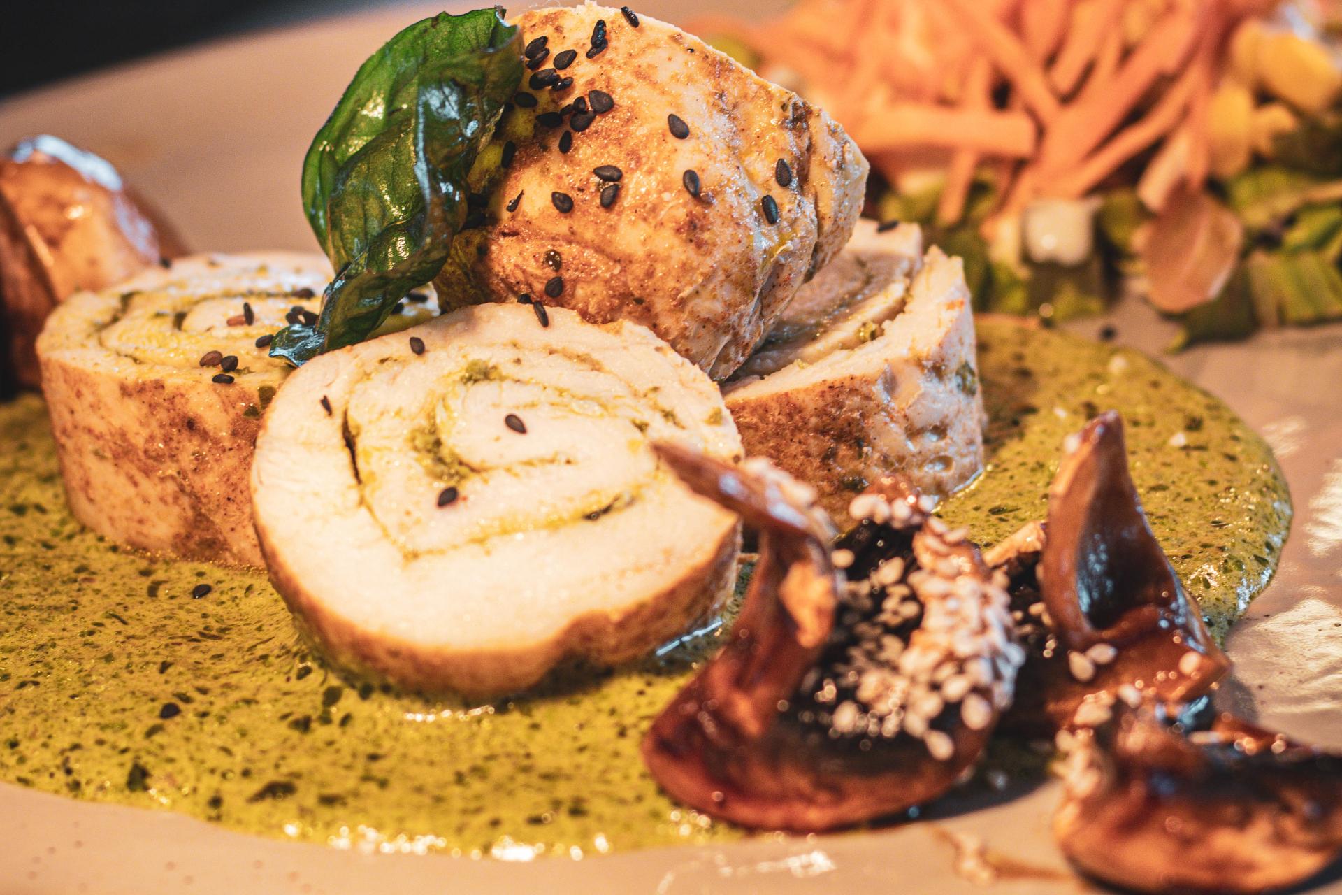 Suprema de Pollo al pesto. Azotea manizales
